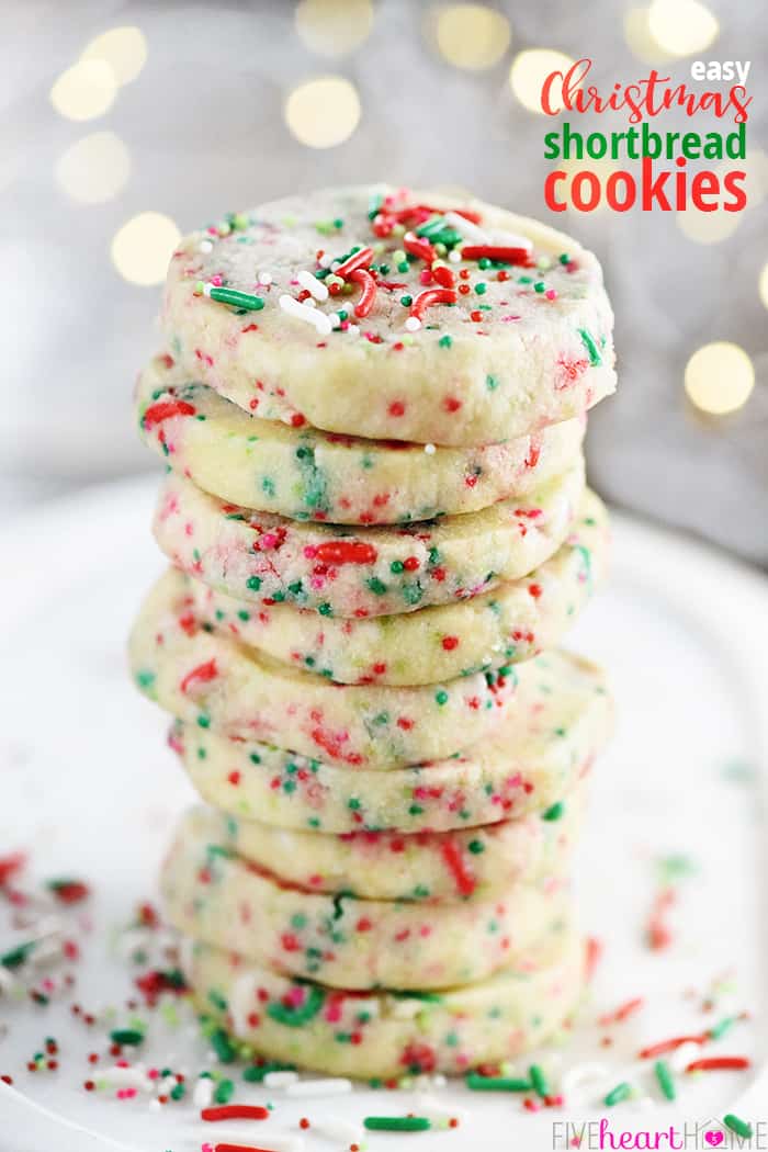 EASY Christmas Shortbread Cookies ~ SO YUMMY! • FIVEheartHOME