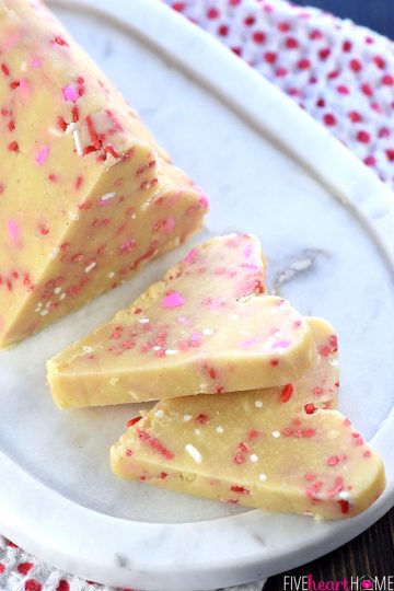 Easy Shortbread Heart Shaped Cookies • FIVEheartHOME