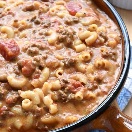 Homemade Hamburger Helper ~ Cheeseburger Macaroni • FIVEheartHOME