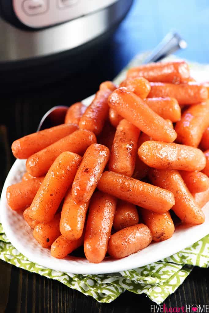 Instant Pot Carrots {with Honey Cinnamon Glaze!} • FIVEheartHOME