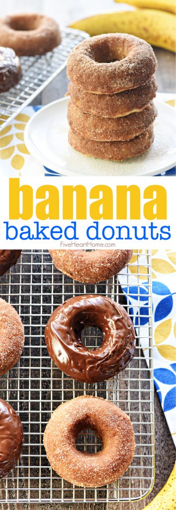 Yummy Baked Banana Donuts • FIVEheartHOME