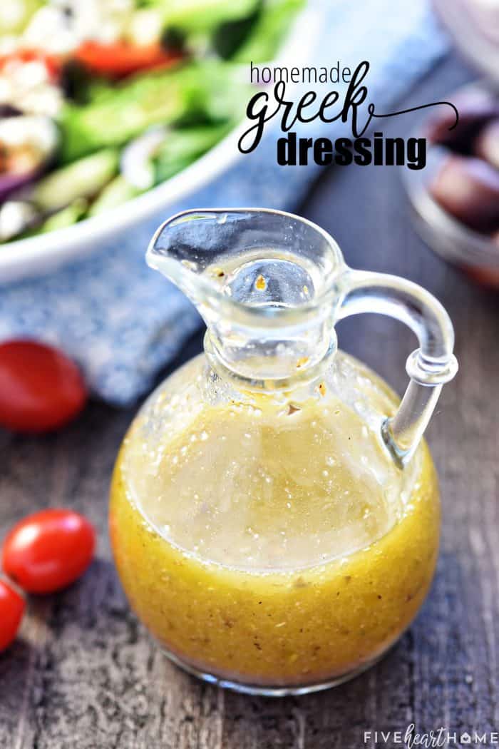 Greek Salad Dressing ~ The Best With Rave Reviews • Fivehearthome 5553