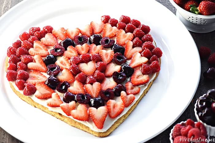 Valentine’s Dessert Fruit Pizza