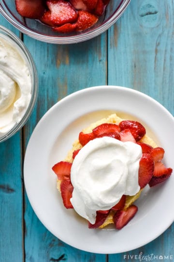 The ULTIMATE Homemade Strawberry Shortcake • FIVEheartHOME