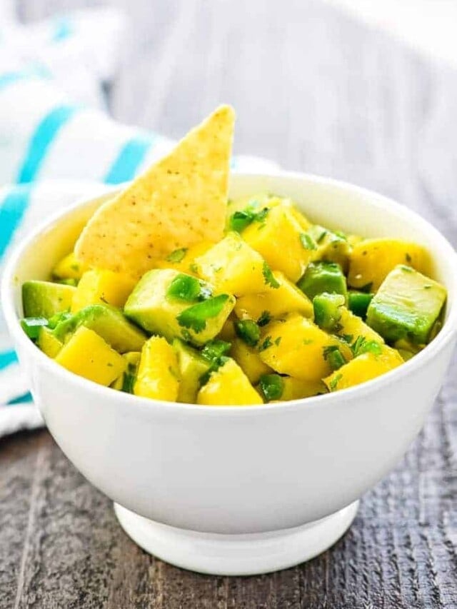 Fresh Easy Mango Avocado Salsa • Fivehearthome