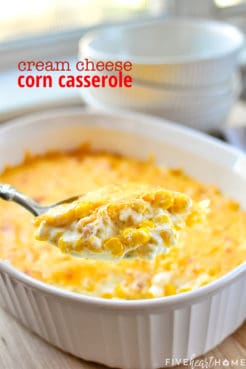 The BEST Cream Cheese Corn Casserole • FIVEheartHOME