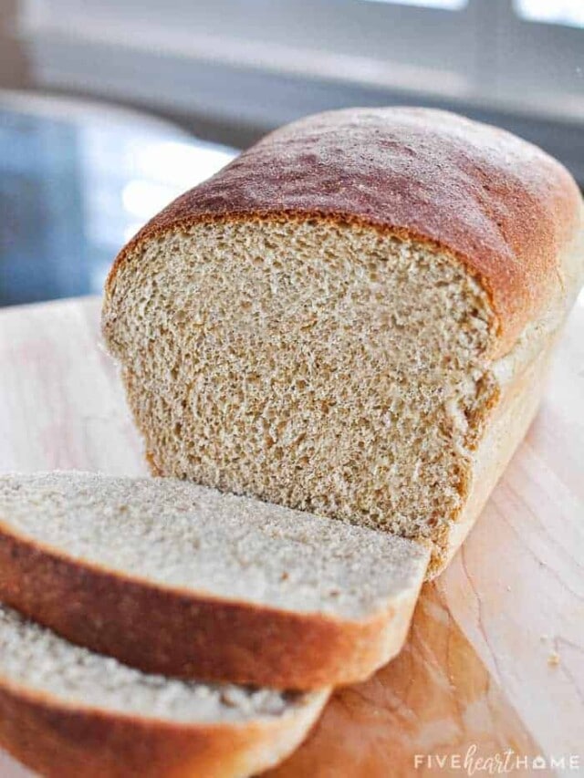 The VERY BEST Whole Wheat Bread {RAVE Reviews!} • FIVEheartHOME