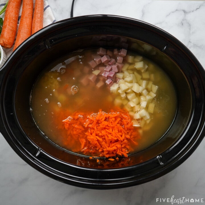 Slow Cooker Split Pea Soup | Hearty + Amazing • FIVEheartHOME