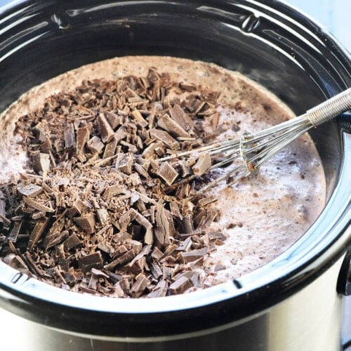 Easy Homemade Hot Chocolate In A Slow Cooker