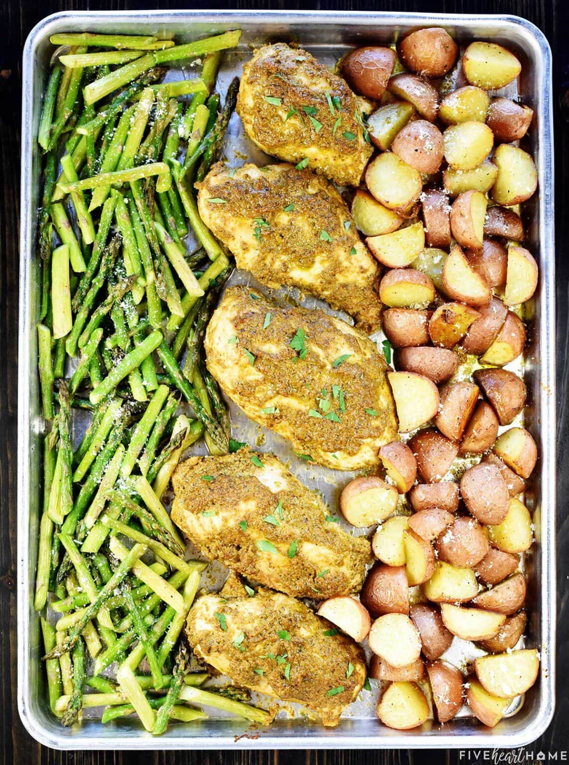 Sheet Pan Chicken and Veggies • FIVEheartHOME