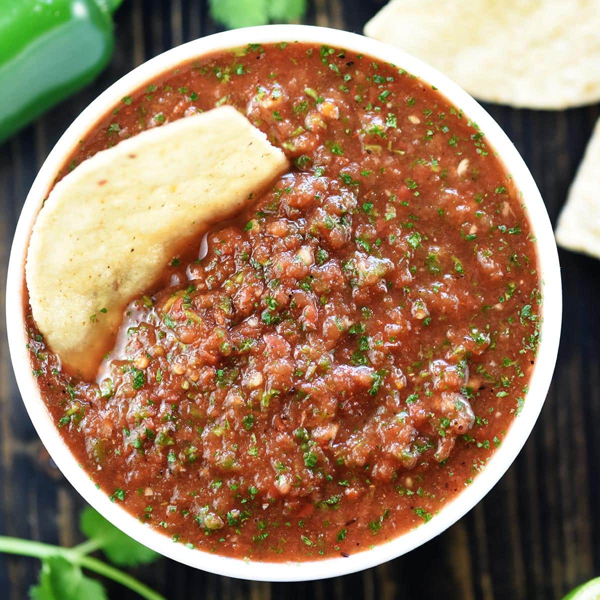 Fresh Easy Salsa (with Canned Tomatoes) • FIVEheartHOME