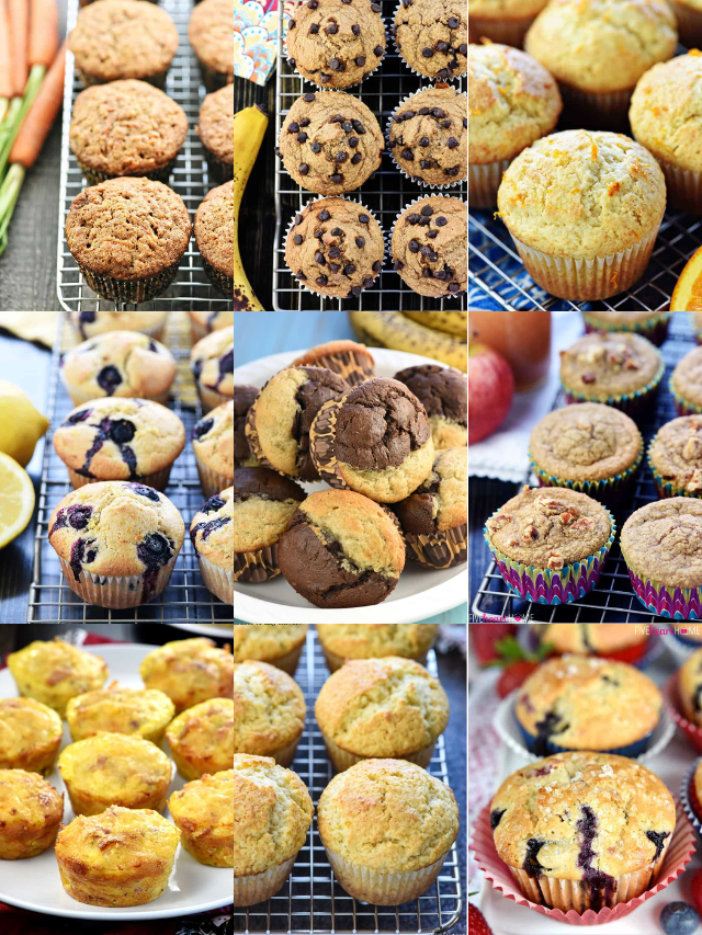 The VERY BEST Homemade Muffin Recipes • FIVEheartHOME