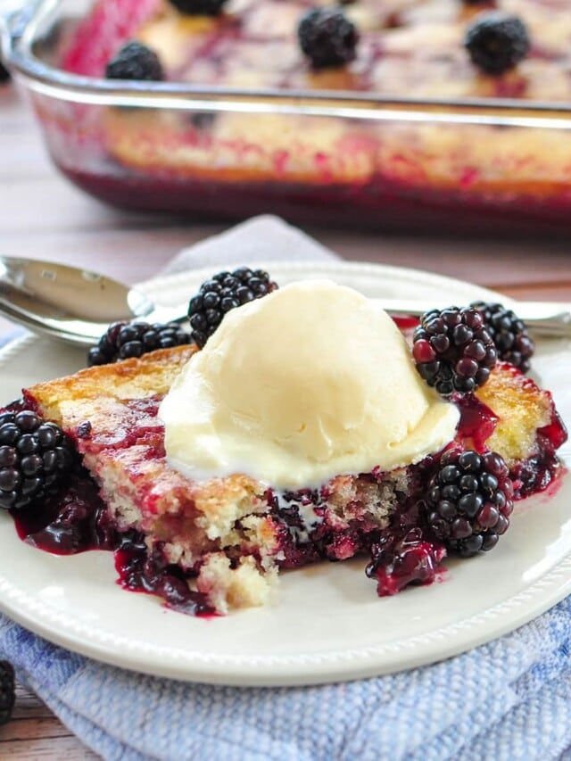 BEST Blackberry Cobbler (Easy + From Scratch!) • FIVEheartHOME