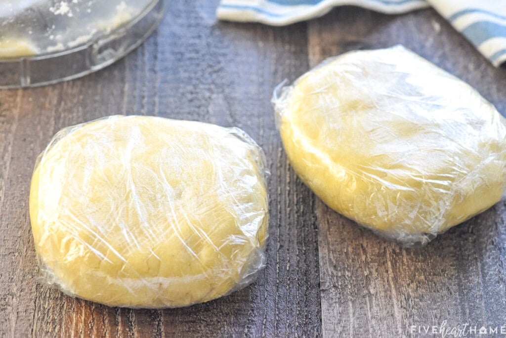 Three-in-One All-Butter Pie Dough  A perfect pie crust is no good if it's  burned. To avoid that risk, we bake the pie shell on a wire rack set in a  rimmed