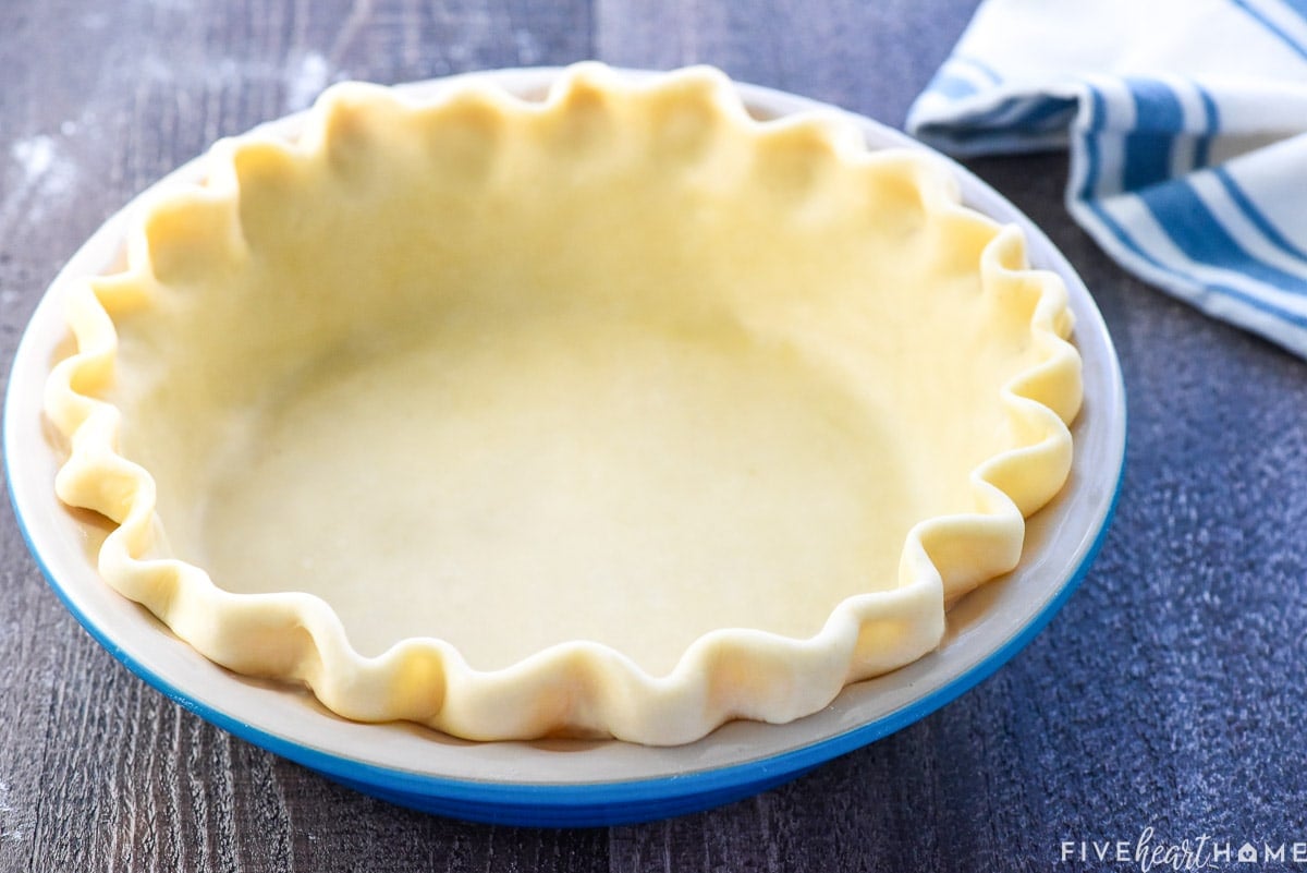 Deep Dish Pie Crust Recipe (with Butter)