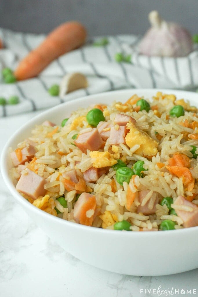 Easy Fried Rice - A Quick Recipe To Use Up Leftovers! • Fivehearthome