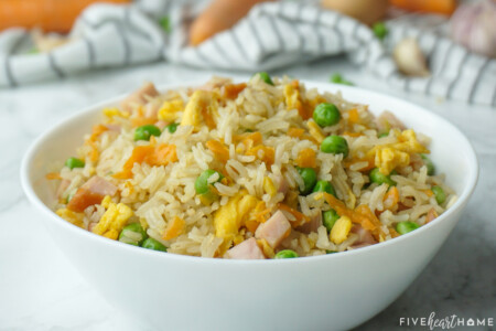 Easy Fried Rice - A Quick Recipe to Use Up Leftovers! • FIVEheartHOME