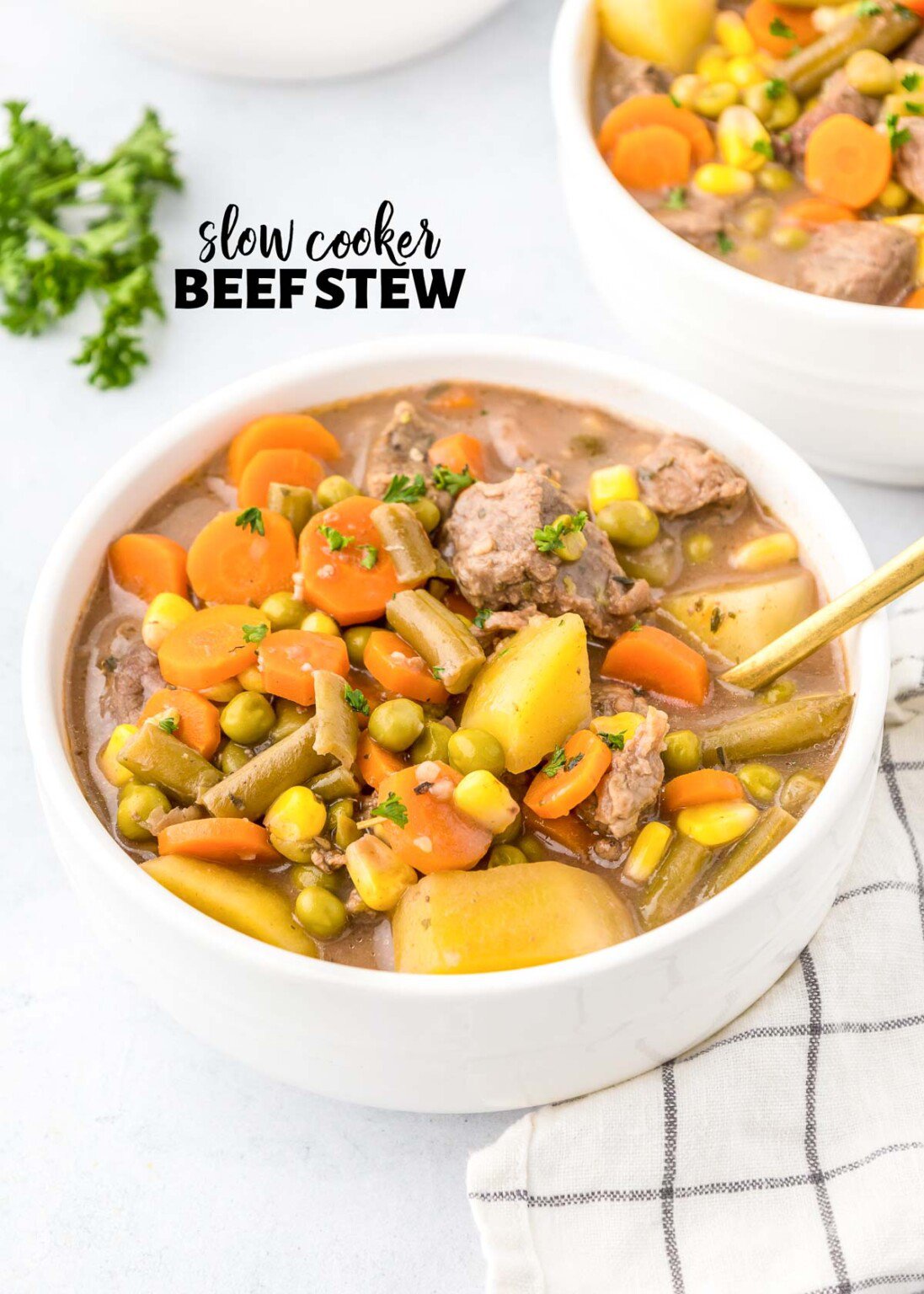 Easy Crock Pot Beef Stew (with AMAZING Savory Flavor!) • FIVEheartHOME