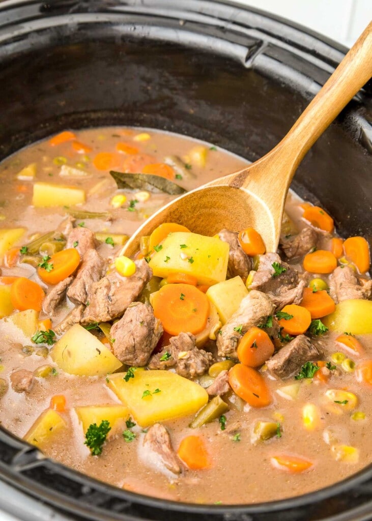 Easy Crock Pot Beef Stew With Amazing Savory Flavor • Fivehearthome