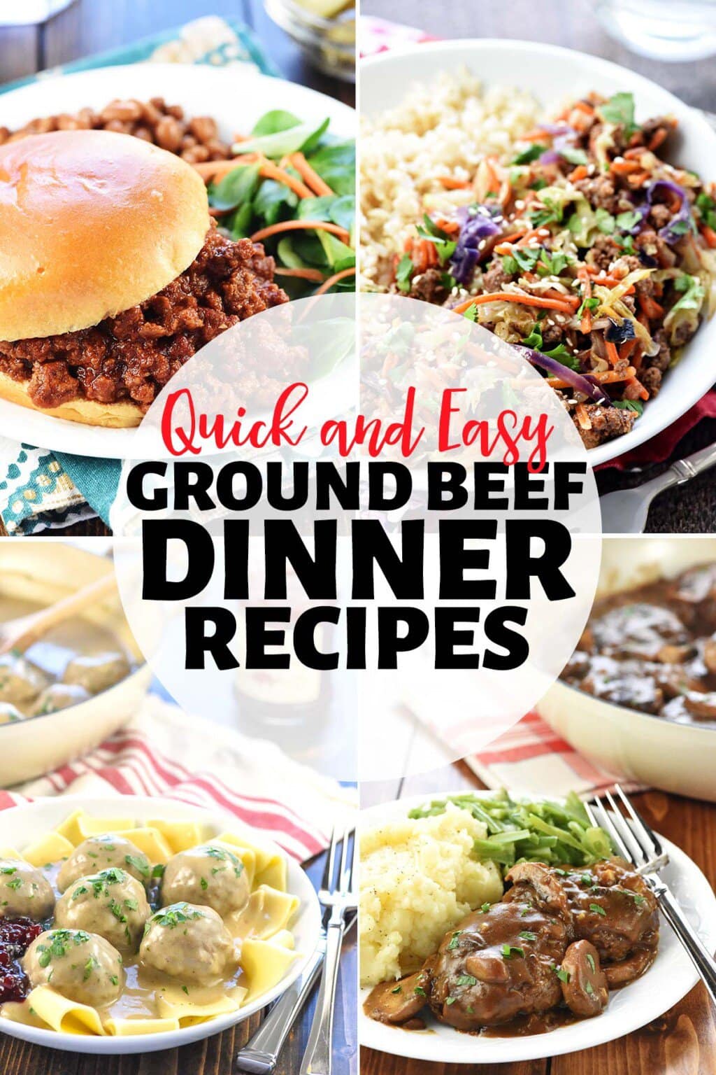 DELICIOUS Dinner Recipes with Ground Beef (Quick + Easy!) • FIVEheartHOME