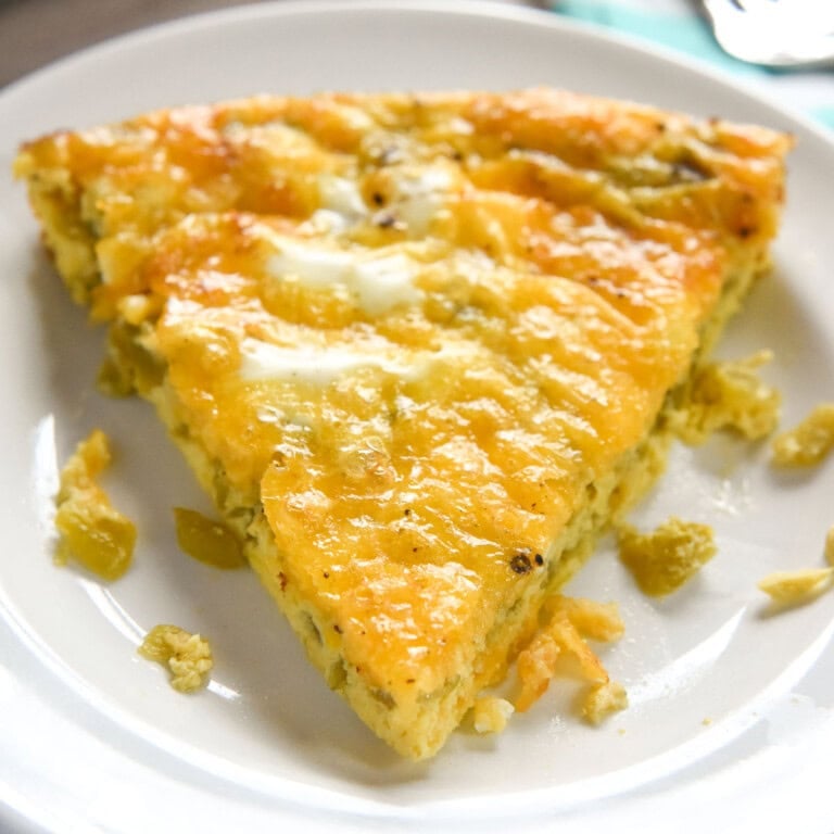 Easy Egg Bake (with Cheddar & Green Chiles)