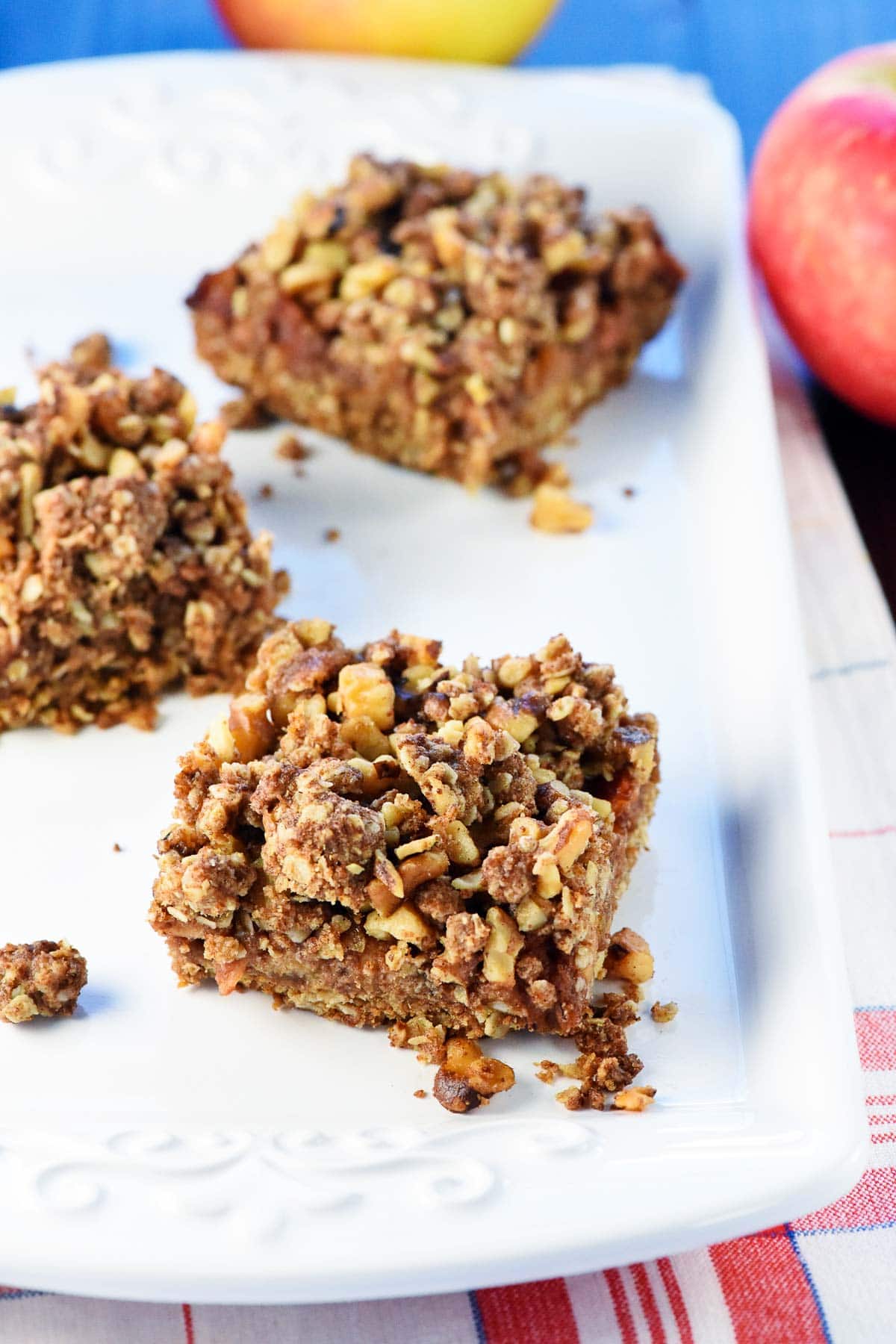 Apple Butter Bars on platter.