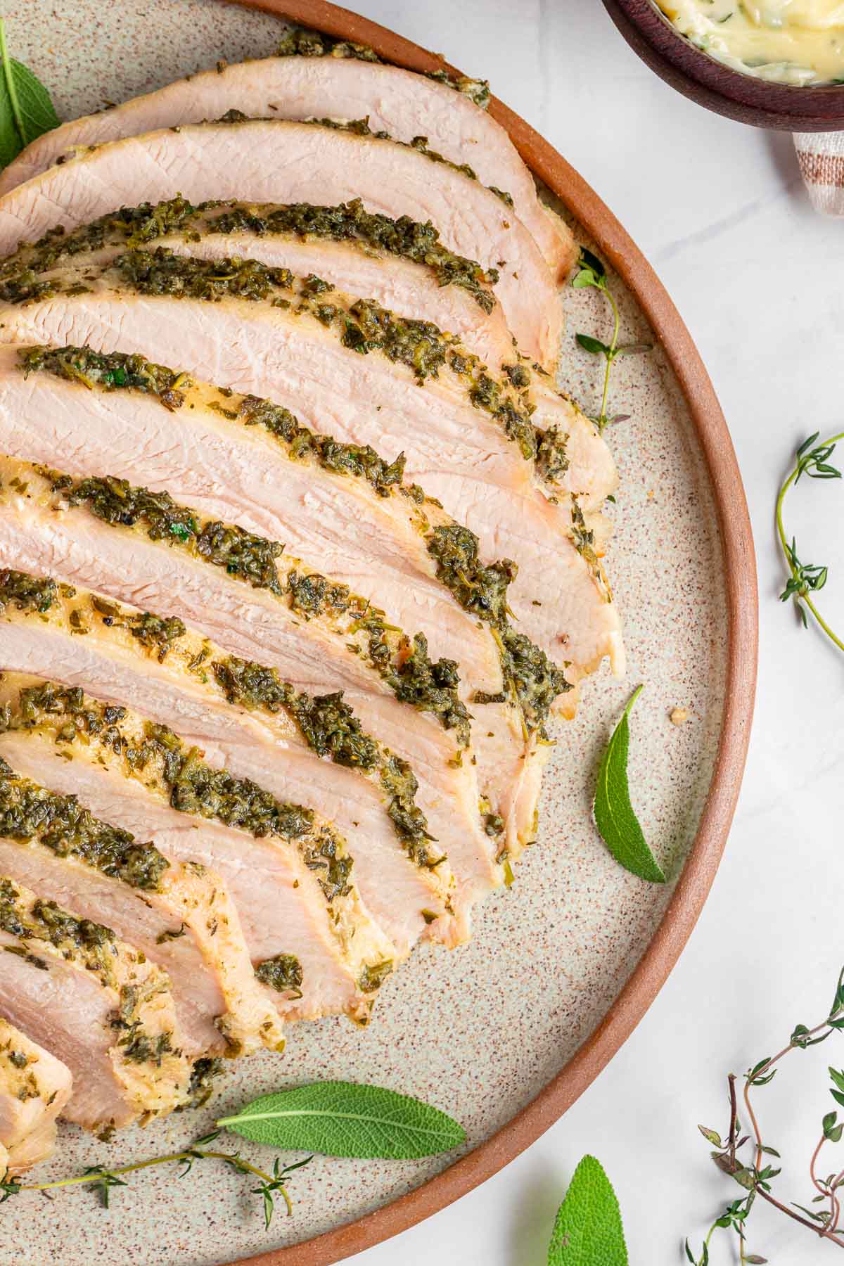 Aerial view of Slow Cooker Turkey Breast.