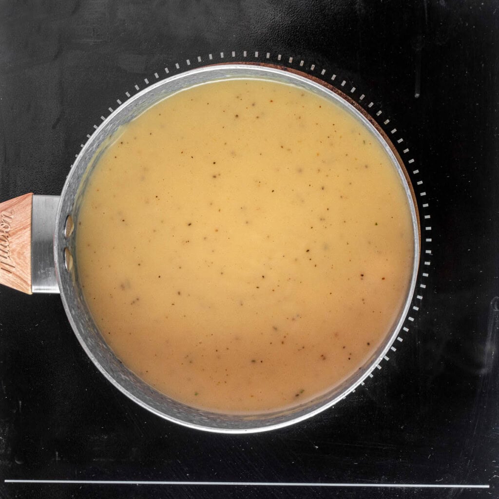 Gravy recipe turkey on stove.