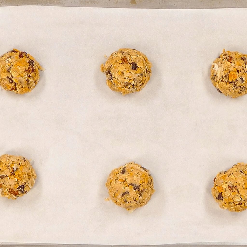 Cowboy Cookies recipe ready for oven.