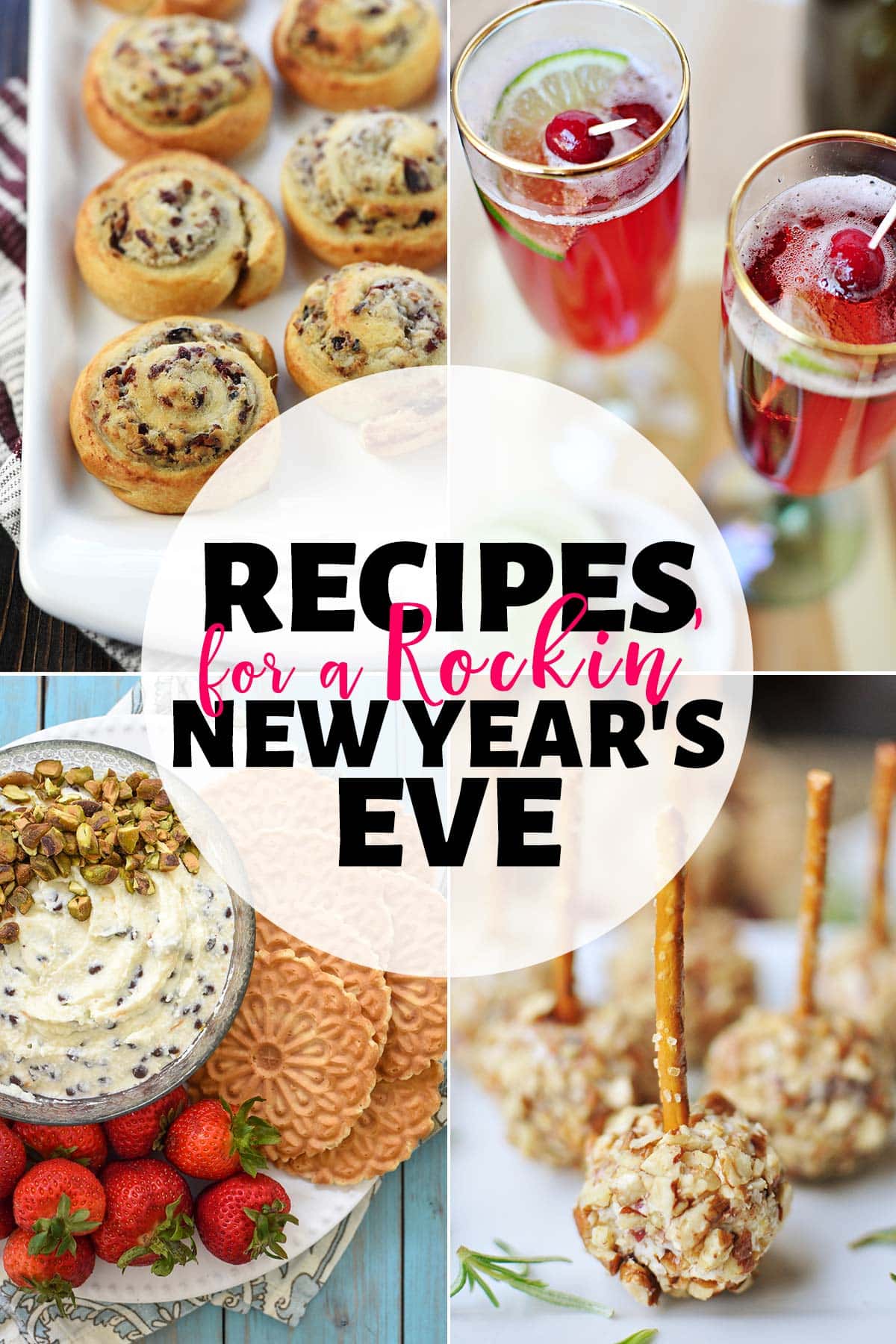 New Year’s Eve Party Recipe Ideas ~ If you’re in search of New Year’s Eve recipes, look no further! These new year party food recipes range from cocktails and mocktails to appetizers and desserts!| FiveHeartHome.com via @fivehearthome