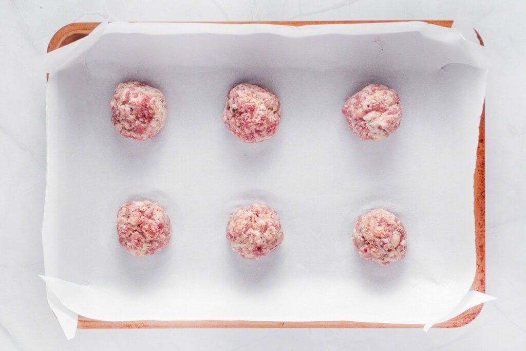 How long to bake turkey meatballs on baking sheet.