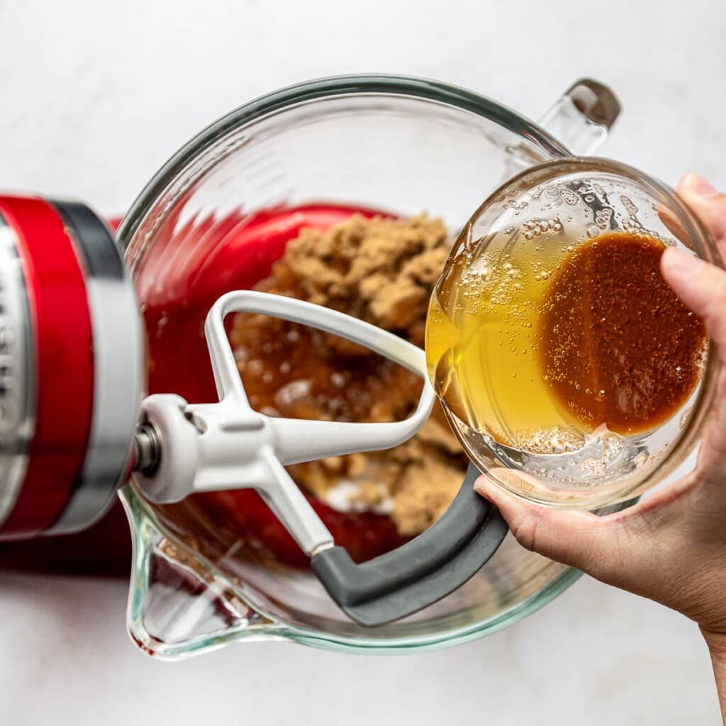 Adding browned butter for Browned Butter Chocolate Chip Cookies.