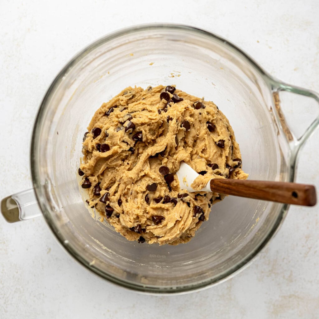 Brown Butter Chocolate Chip Cookies recipe ready to bake.