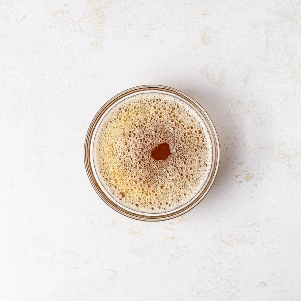 Browned butter in bowl.